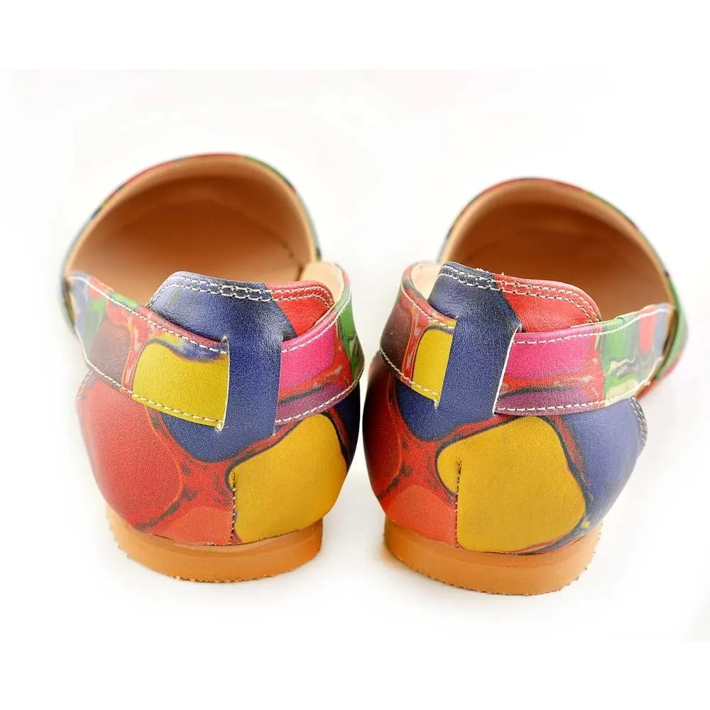 Colored Stones Ballerinas Shoes OMR7001