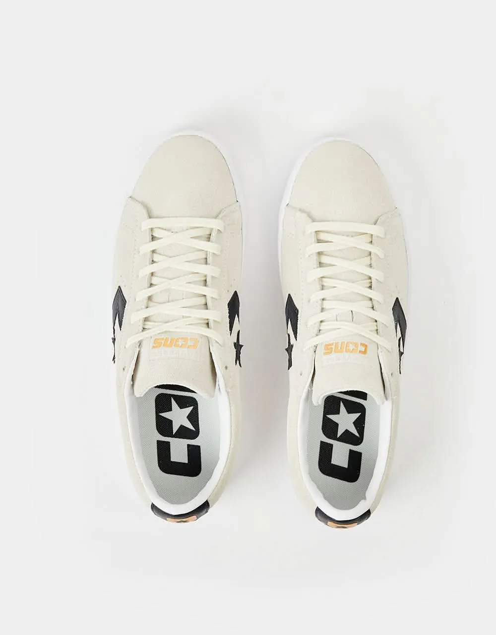 Converse Pro Leather Vulcanized Skate Shoes - Egret/Black/Egret