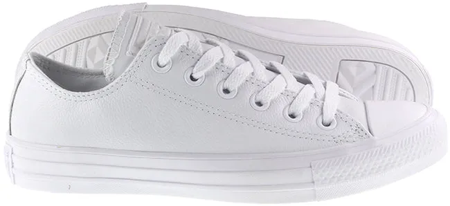 Converse Shoes Womens Chuck Taylor All Star Ox Leather White