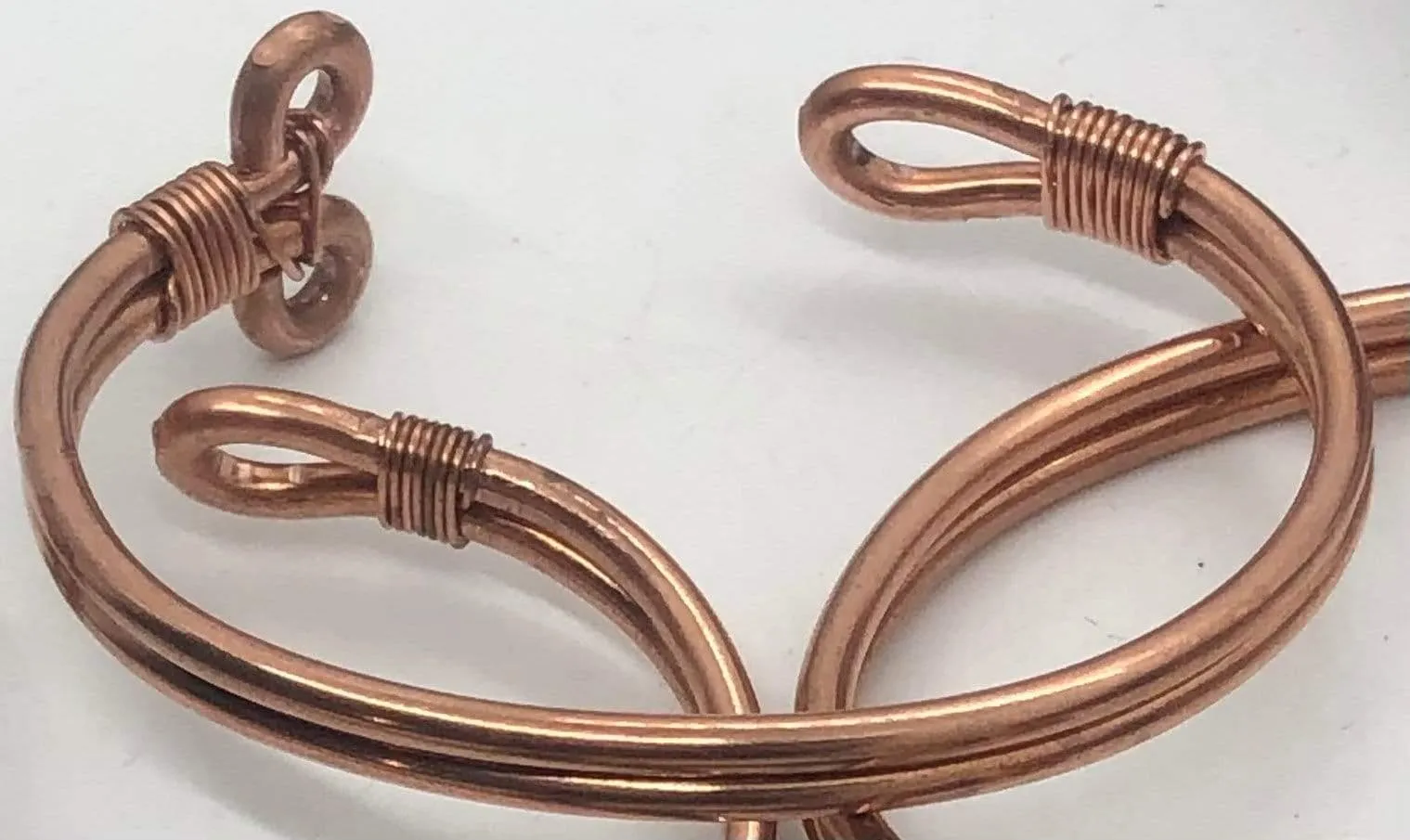 Copper Cuff Bangle Bracelet Hand Made