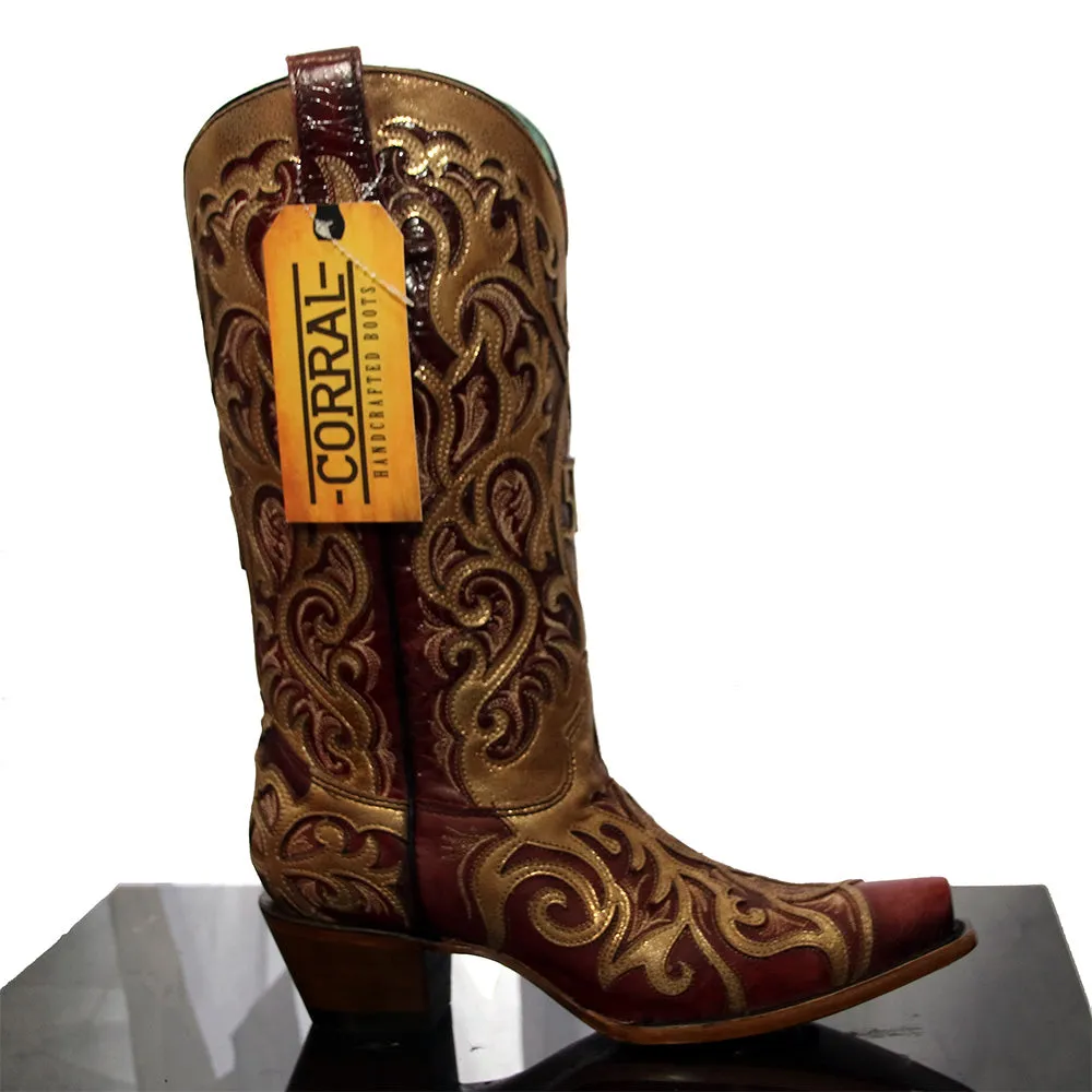 Corral Women's French's 50th Anniversary Boots - Gold & Red