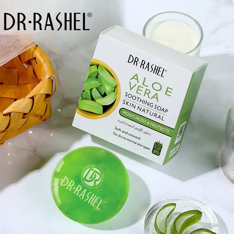 Dr.Rashel Aloe Vera Soothing Soap Skin Natural Moisturizes & Protects 100G Drl-1612