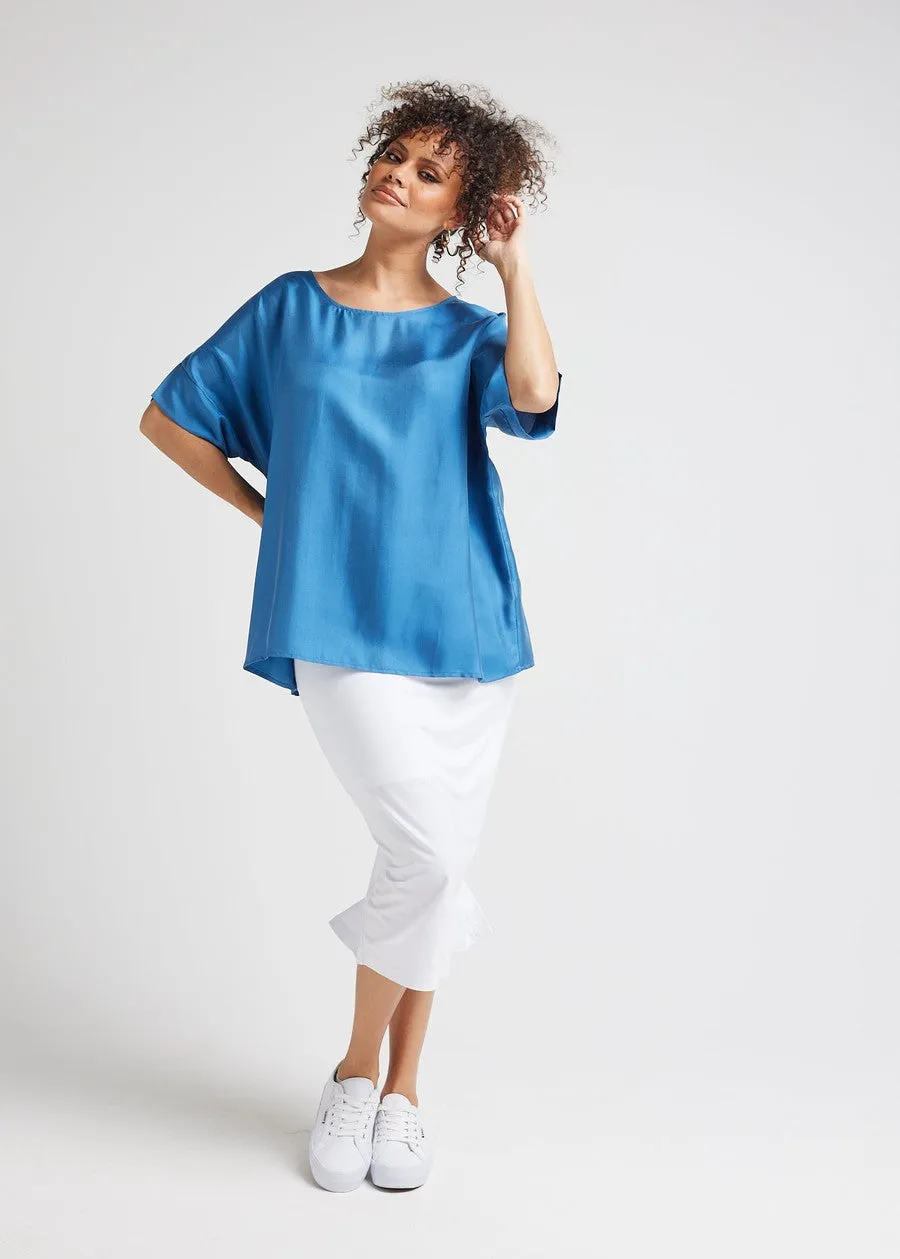 Dua Oversized Silk Top