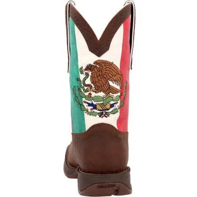 Durango Men's Rebel By Mexico Flag 11" ST Western Boot -Brown- DDB0430