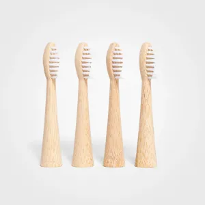 Electric Toothbrush Heads, 4-pack | Made of Bamboo, White, Oral-B