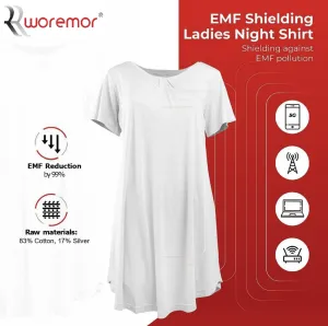 EMF Shielding Ladies Night Shirt