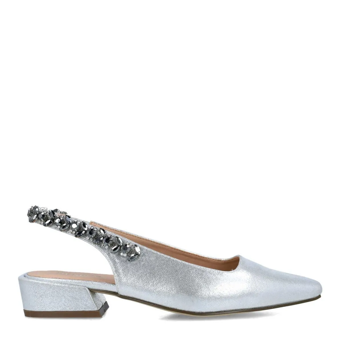 Eunosto Slingbacks in Gold or Silver by Menbur