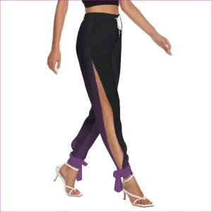 Fade Womens Side Seam Cutout Pants With Bottom Strap