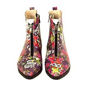 Flowers Ankle Boots FER104