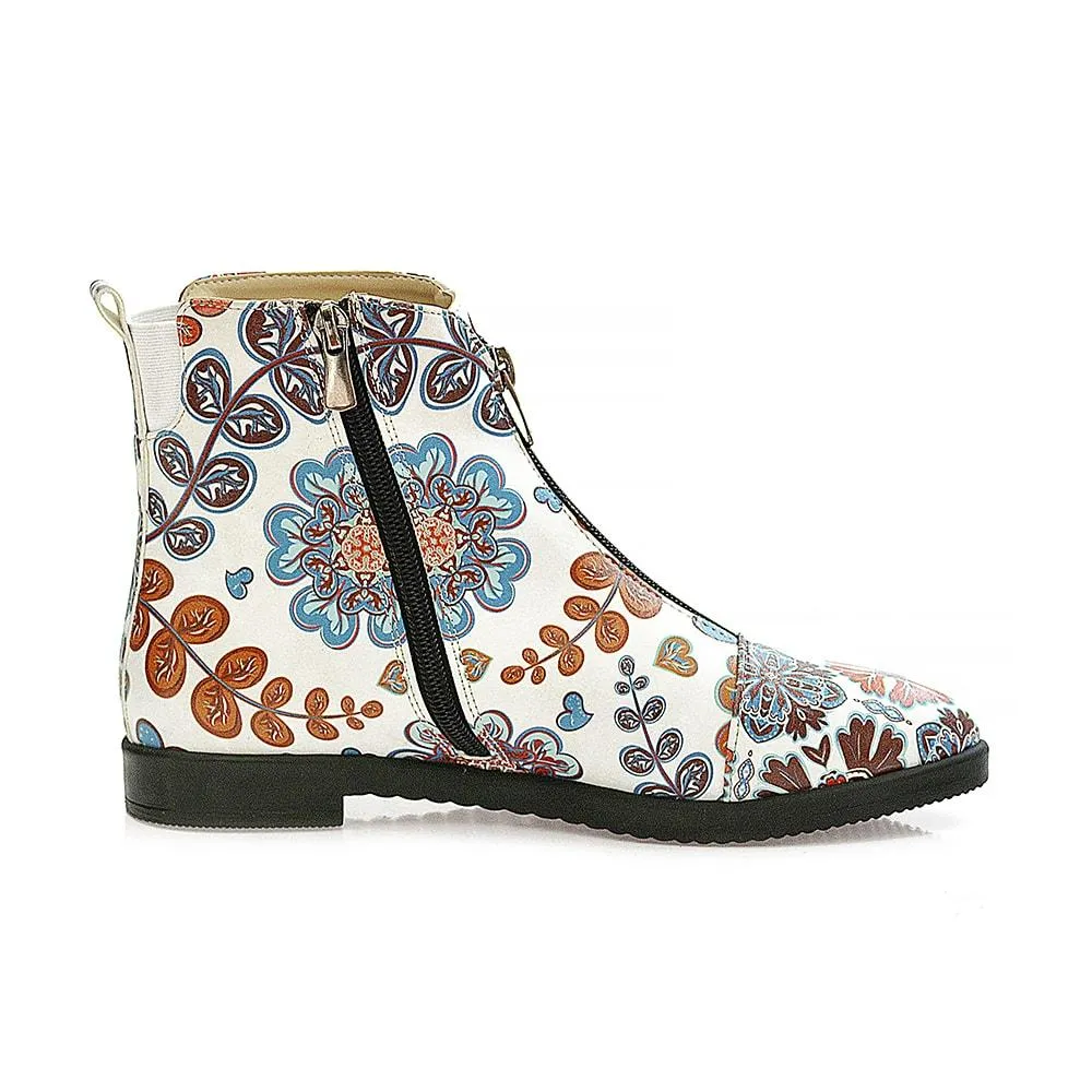 Flowers Short Boots WFER113