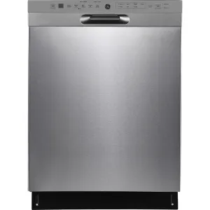 GE 24" Built-In Front Control Dishwasher with Stainless Steel Tall Tub Stainless Steel - GBF655SSPSS