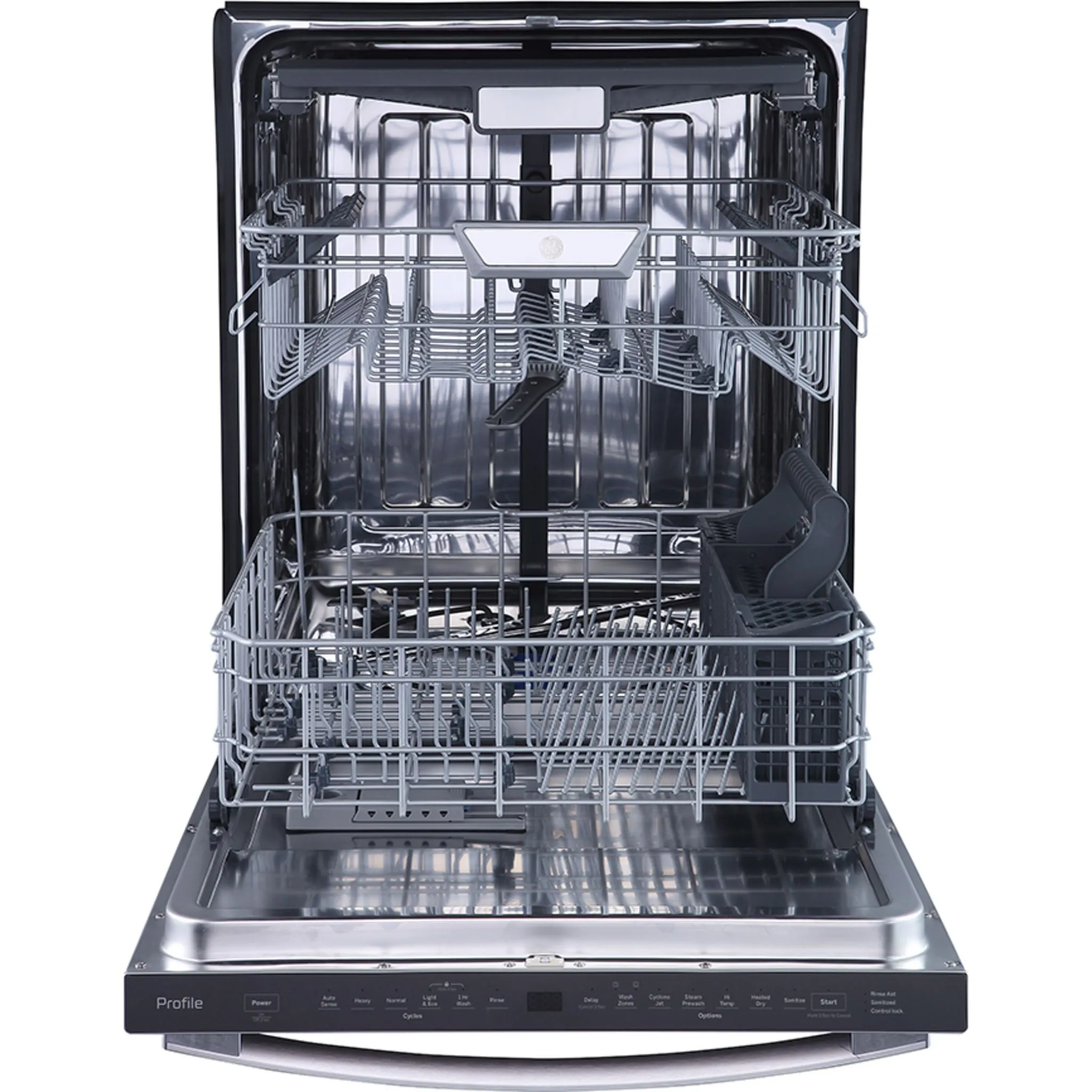 GE Profile 24" Built-In Top Control Dishwasher with Stainless Steel Tall Tub Stainless Steel - PBT865SSPFS