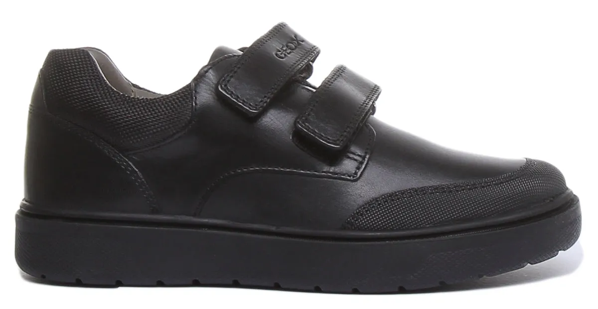 Geox J Riddock Trainers In Black For Kids