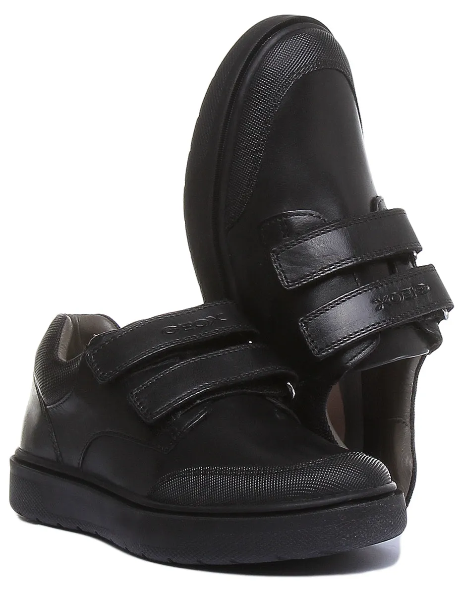 Geox J Riddock Trainers In Black For Kids