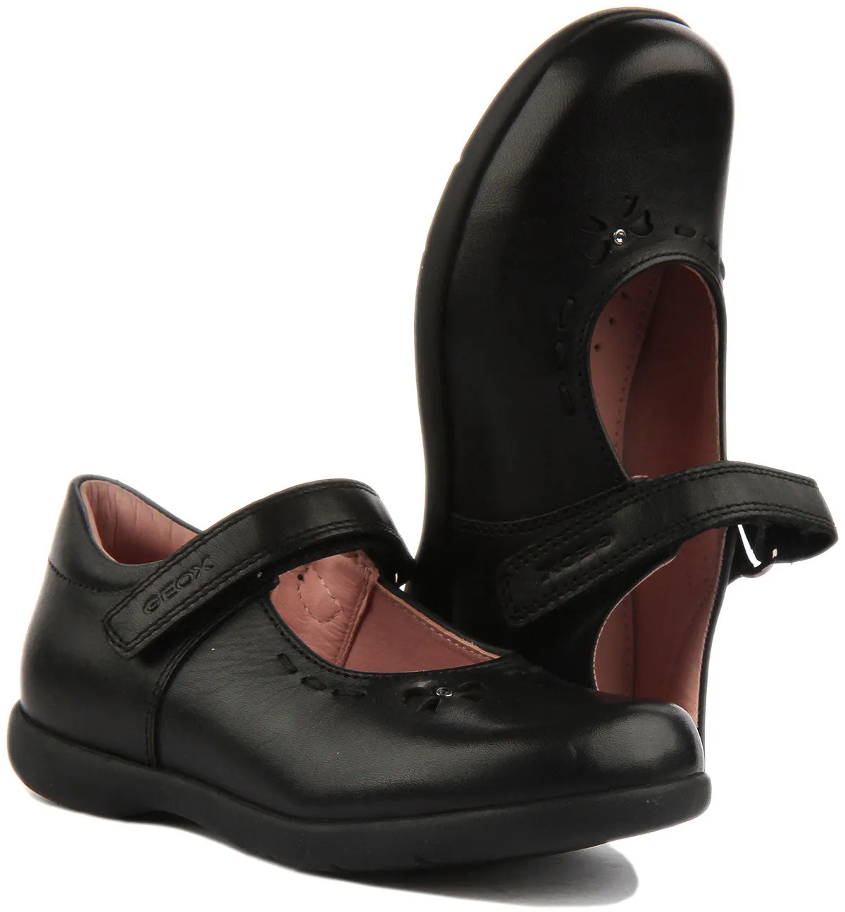 Geox Naimara Girl School Shoes In Black For Kids