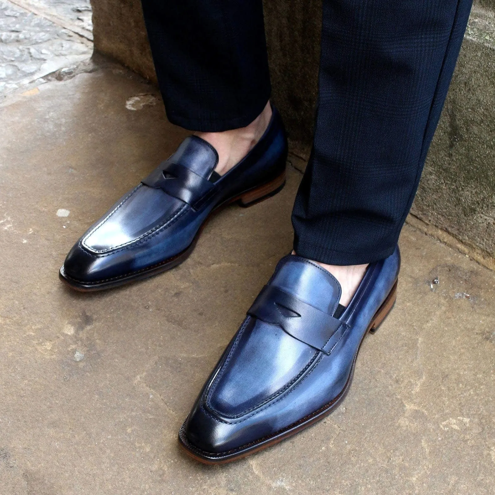 Hampton Penny Loafer Blue