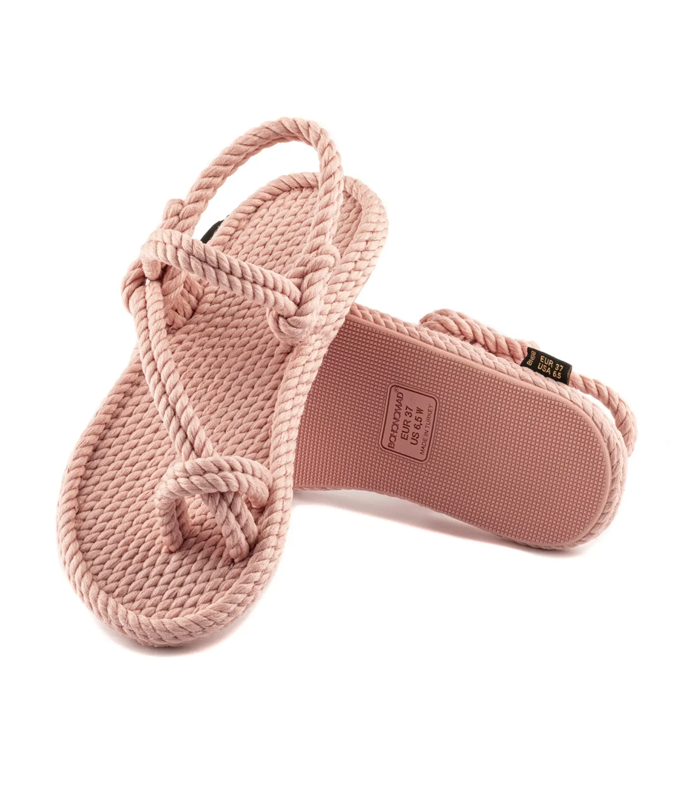 Hawaii Rope Sandals Pastel Pink