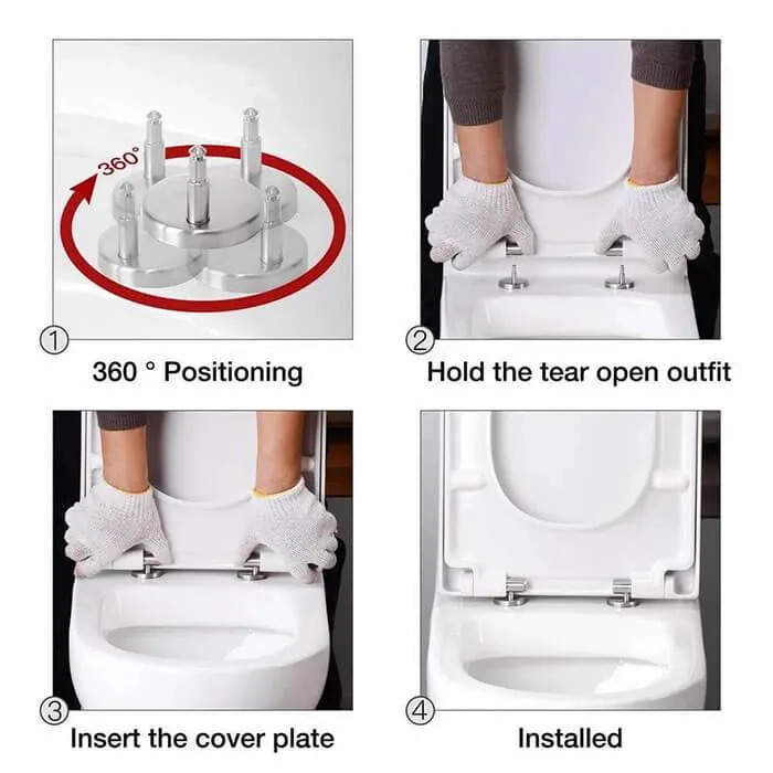 Homelody Toilet Seats with Soft-close