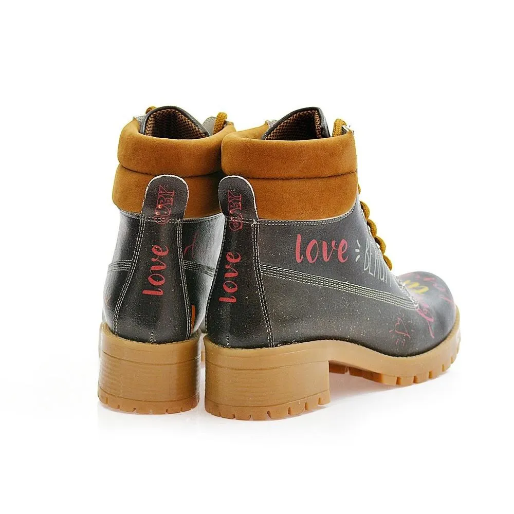 I Love You Short Boots KAT105