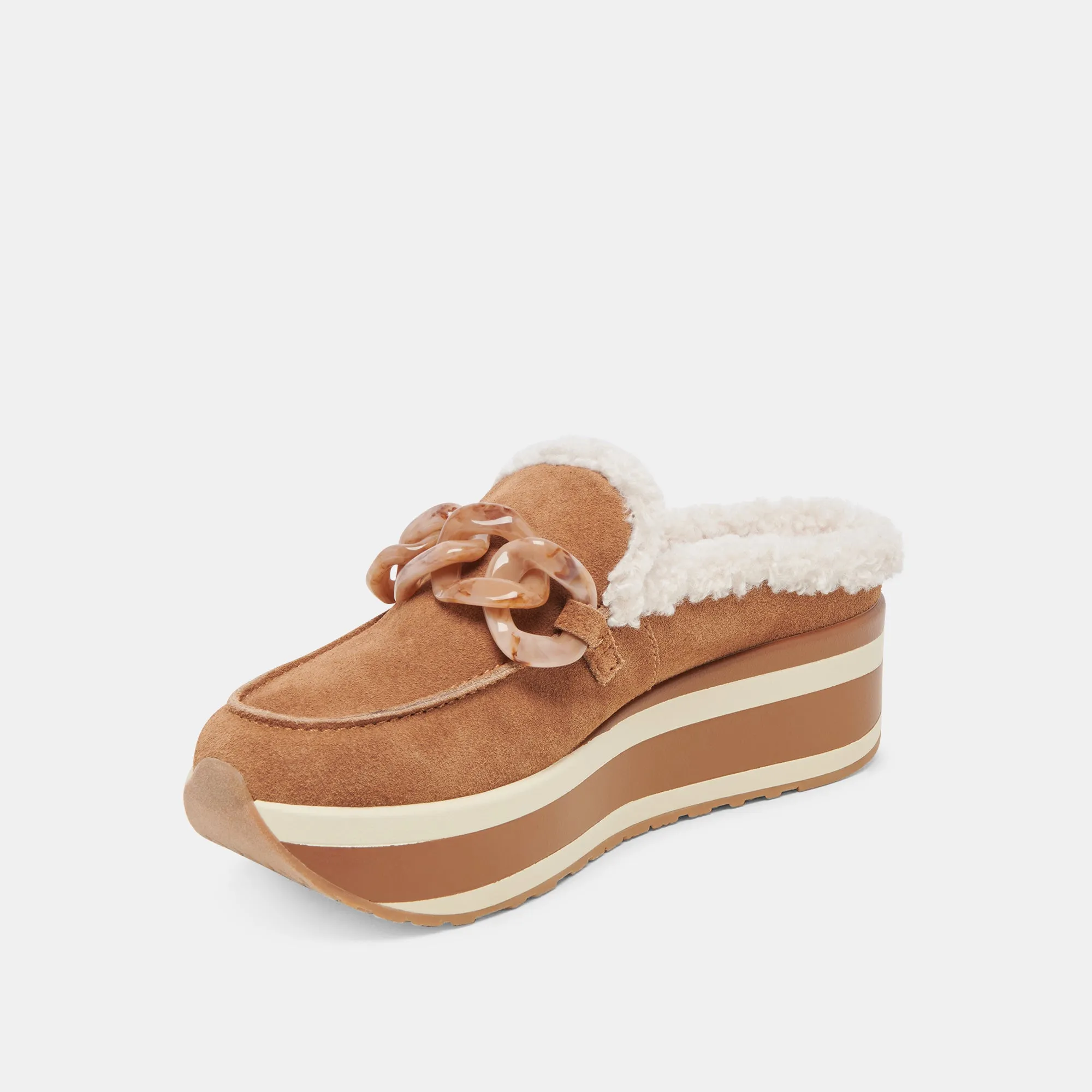 JAMEY PLUSH SNEAKERS PECAN SUEDE