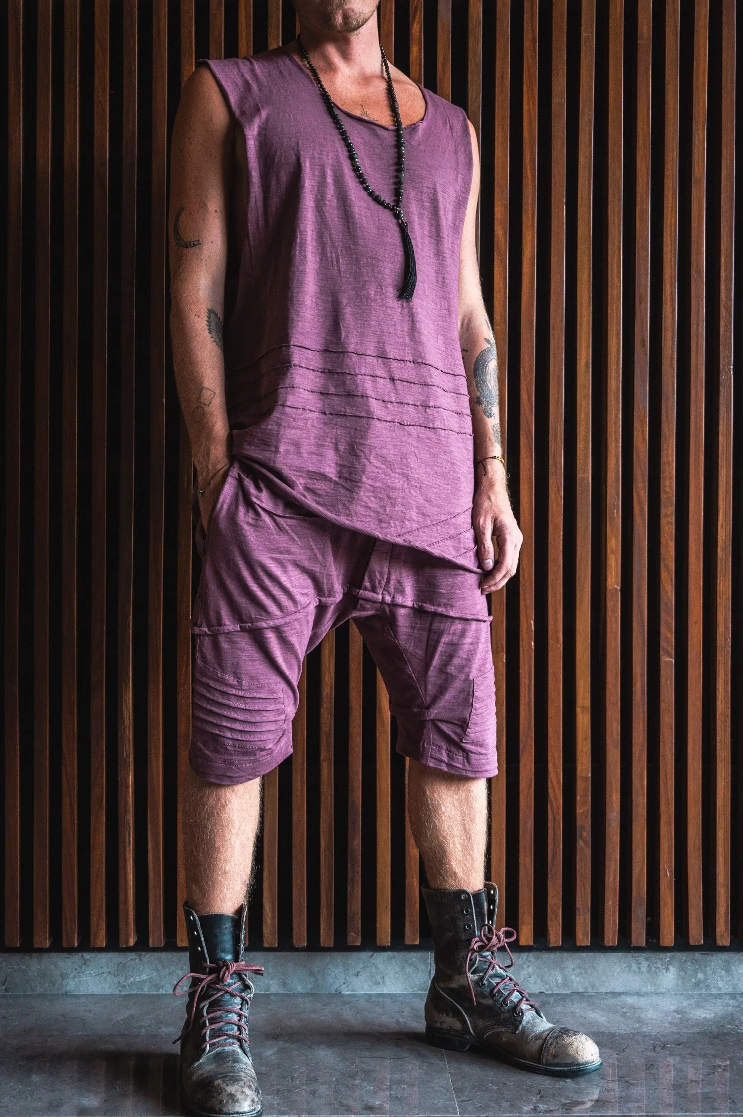 KIVI VEST - Relaxed Asymmetric Sleeveless Tank Top