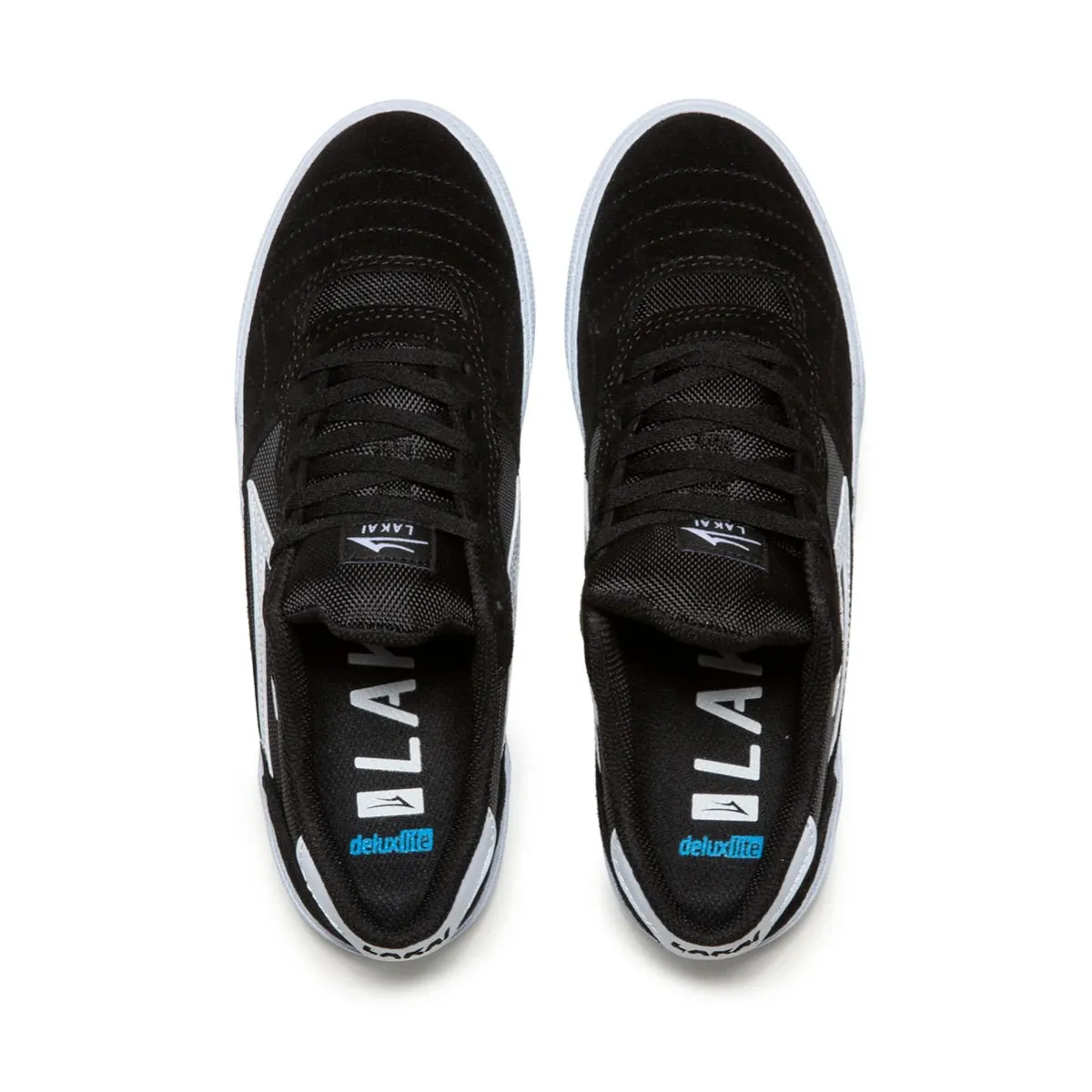 Lakai Shoes Cambridge - Black/White Suede