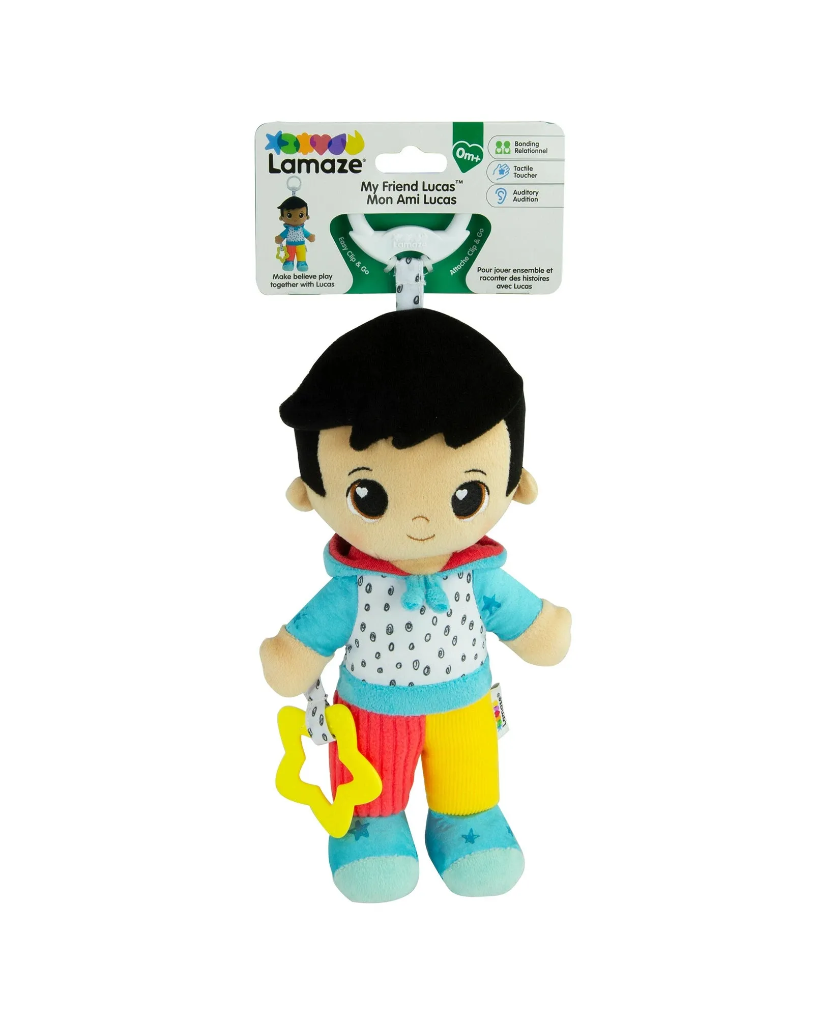 Lamaze My Friend Lucas Clip & Go Plush