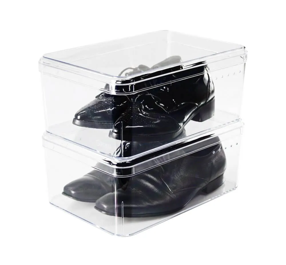 Large Acrylic Shoe Boxes 3 Pack