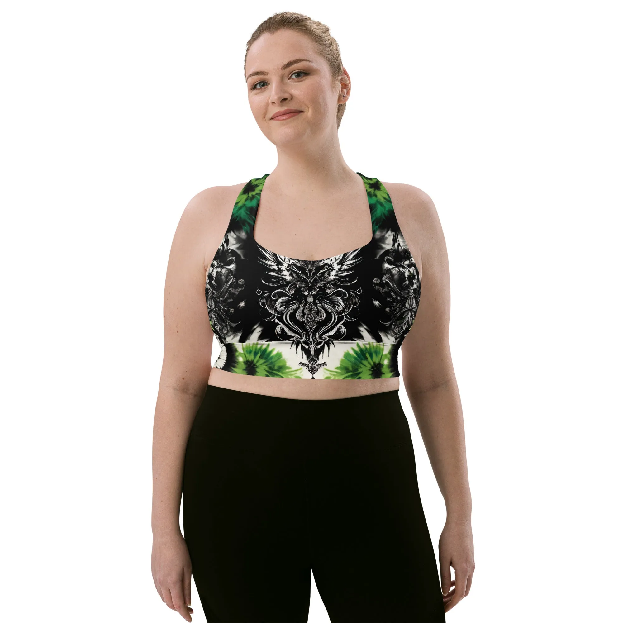 Longline Sports Bra Enchanted Emerald