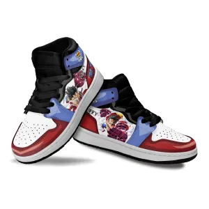 Luffy Gear 4 Kids Sneakers Custom OP Anime Shoes For Kids