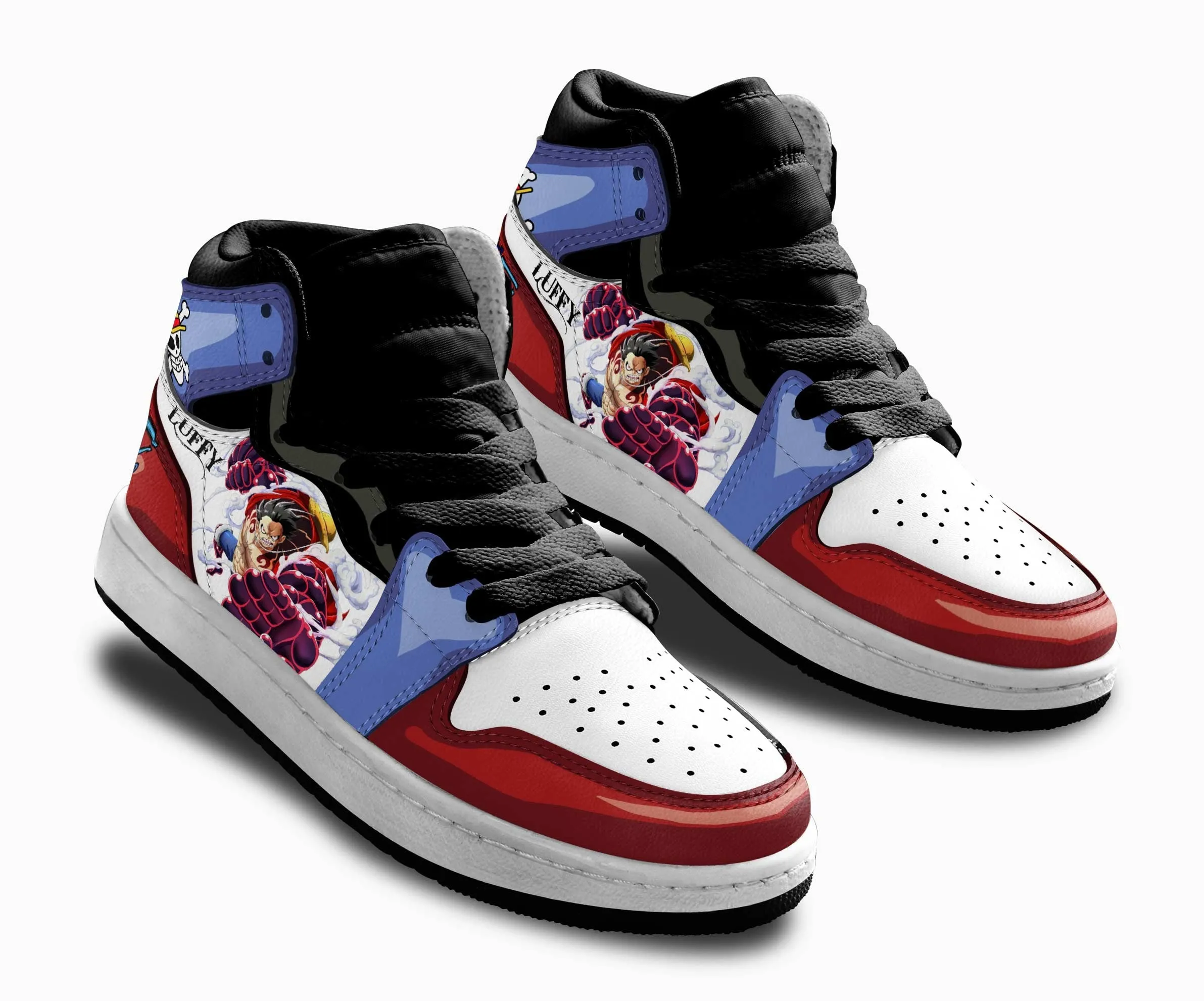 Luffy Gear 4 Kids Sneakers Custom OP Anime Shoes For Kids