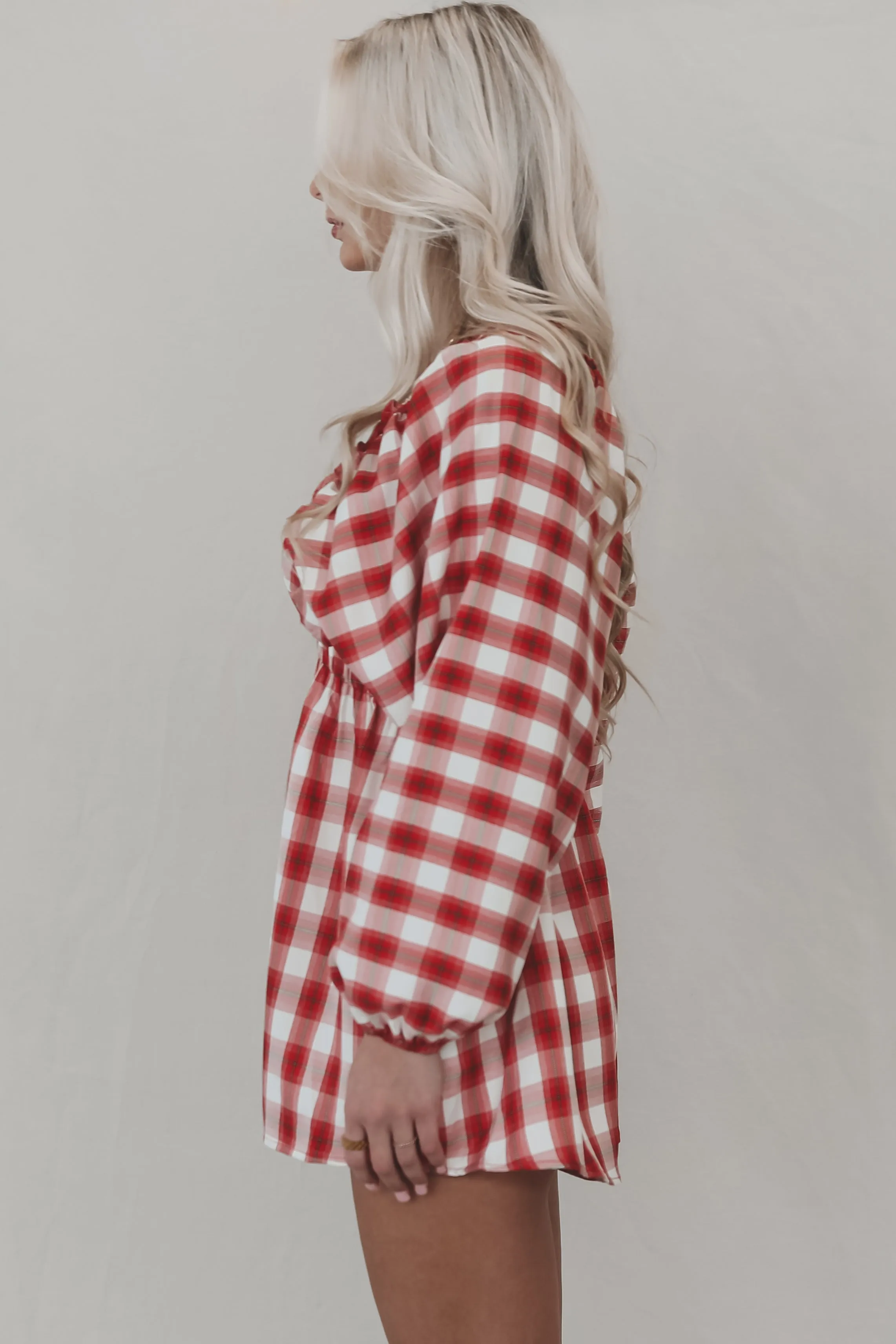 Made A Pact Plaid V Neckline Romper