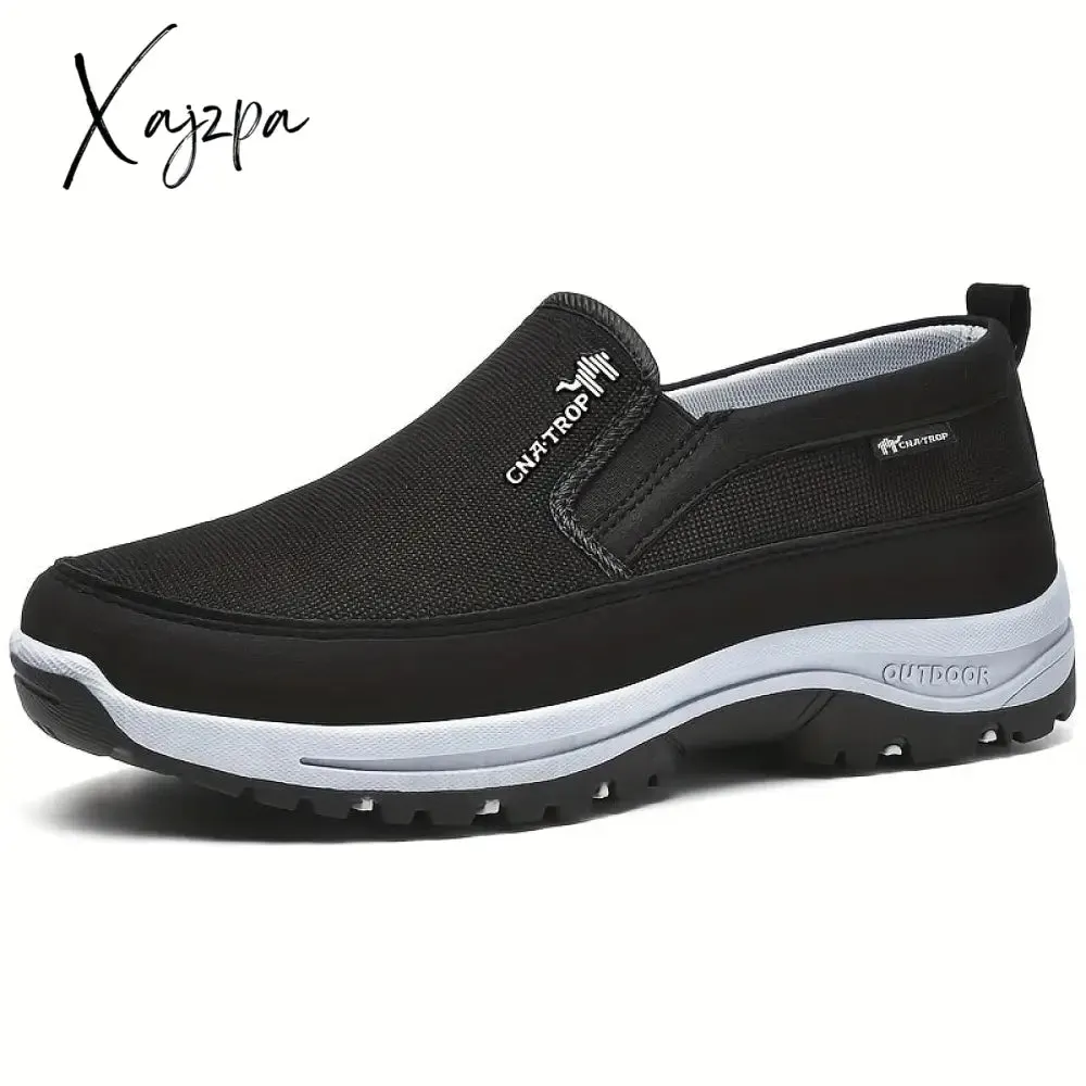 Mens Breathable Athletic Slip-on Sneakers - Comfort Walking Shoes for Everyday Leisure