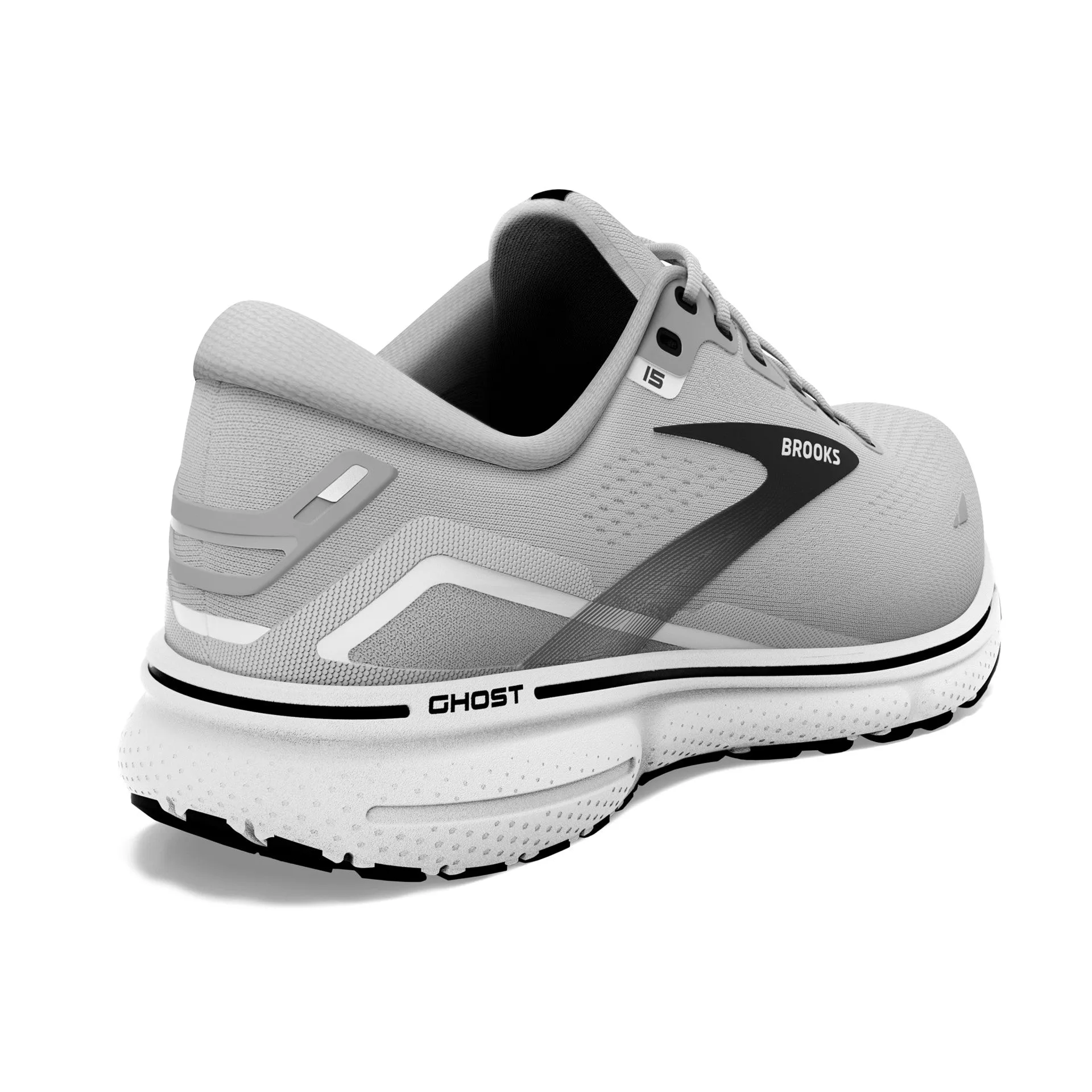 MENS BROOKS GHOST 15 - ALLOY/OYSTER/BLACK