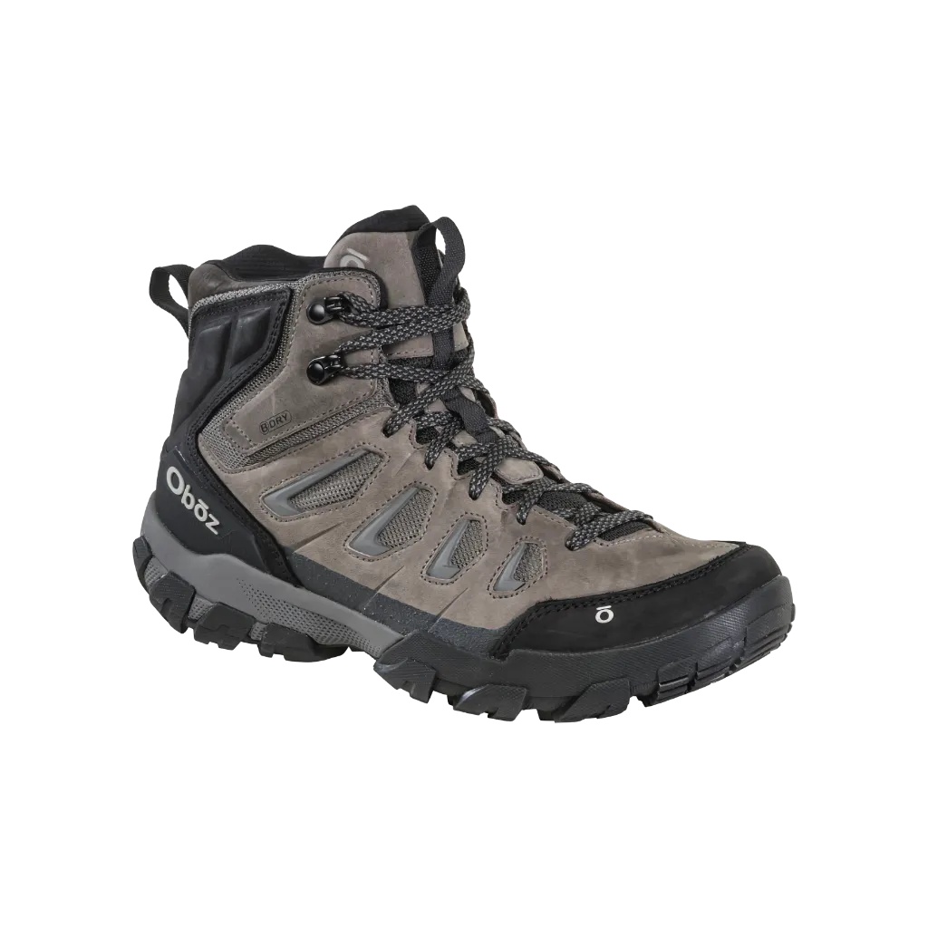 Men's Oboz Sawtooth X Mid Waterproof Color: Charcoal