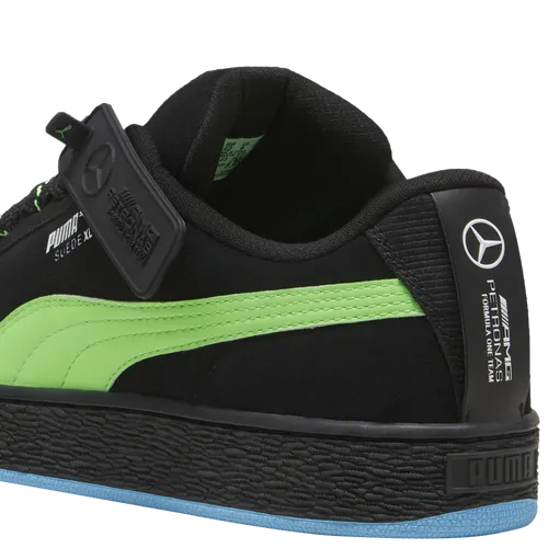 Men's Puma MAPF1 Suede XL Shoes - Black/Neon Green/Blue