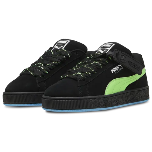 Men's Puma MAPF1 Suede XL Shoes - Black/Neon Green/Blue