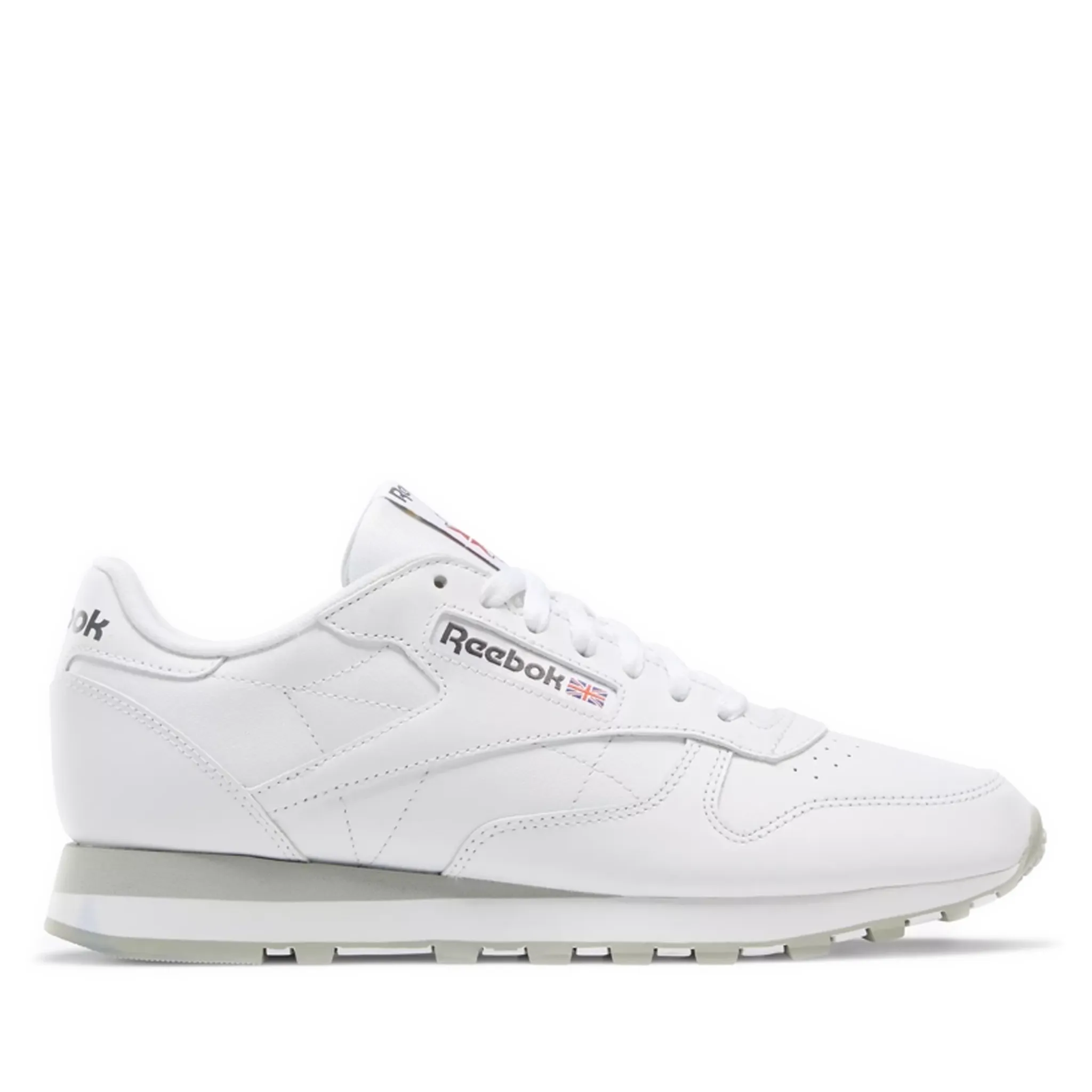 Men's Reebok Classic Leather Shoes - Ftwr White/Pure Grey 3/Pure Grey 7