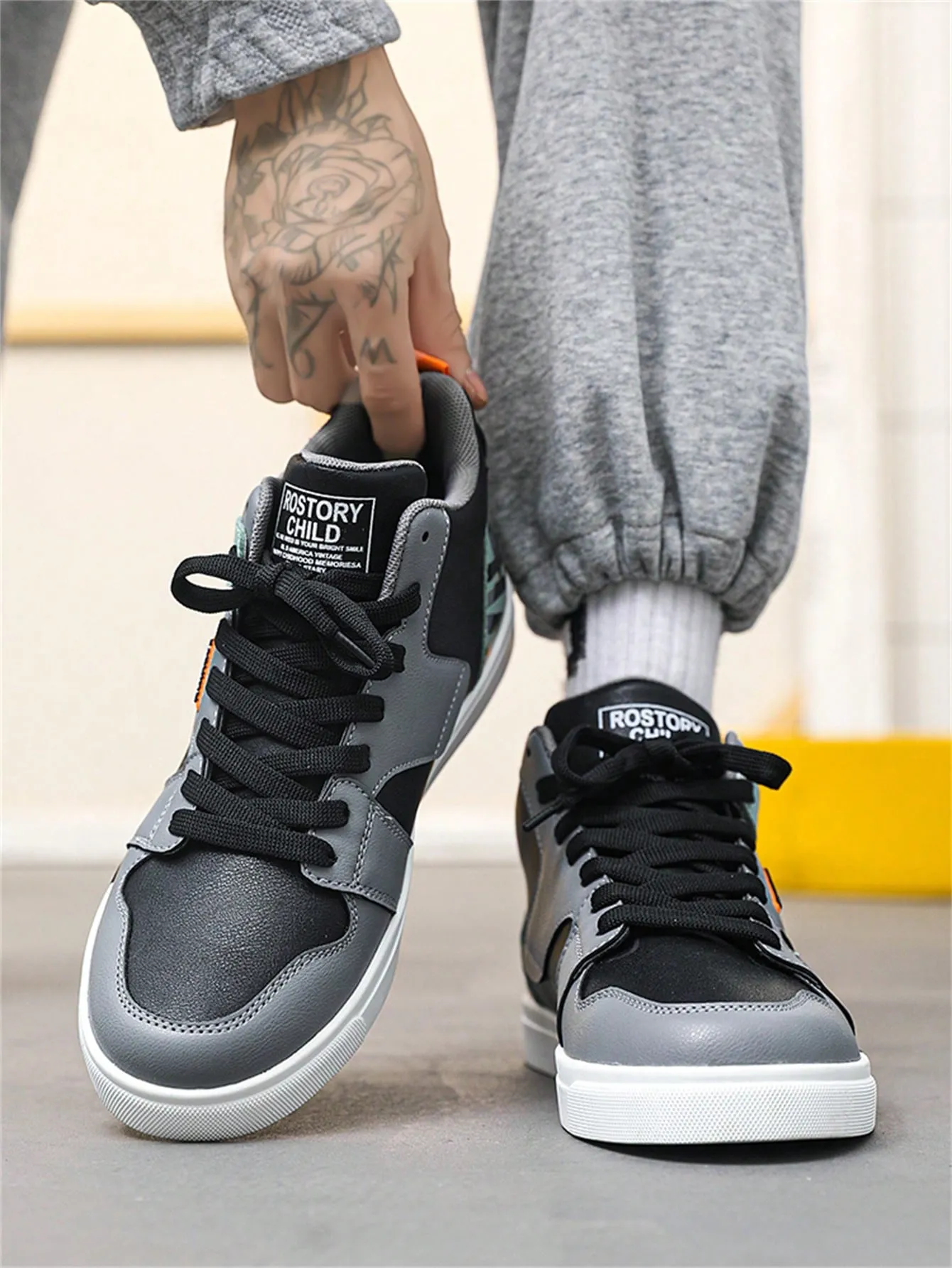 Men's Spring High Top Canvas Sneakers Men Casual Sports Leisure Student Basketball Street Trendy Athletic Shoes, Versatile Large Size 39-47