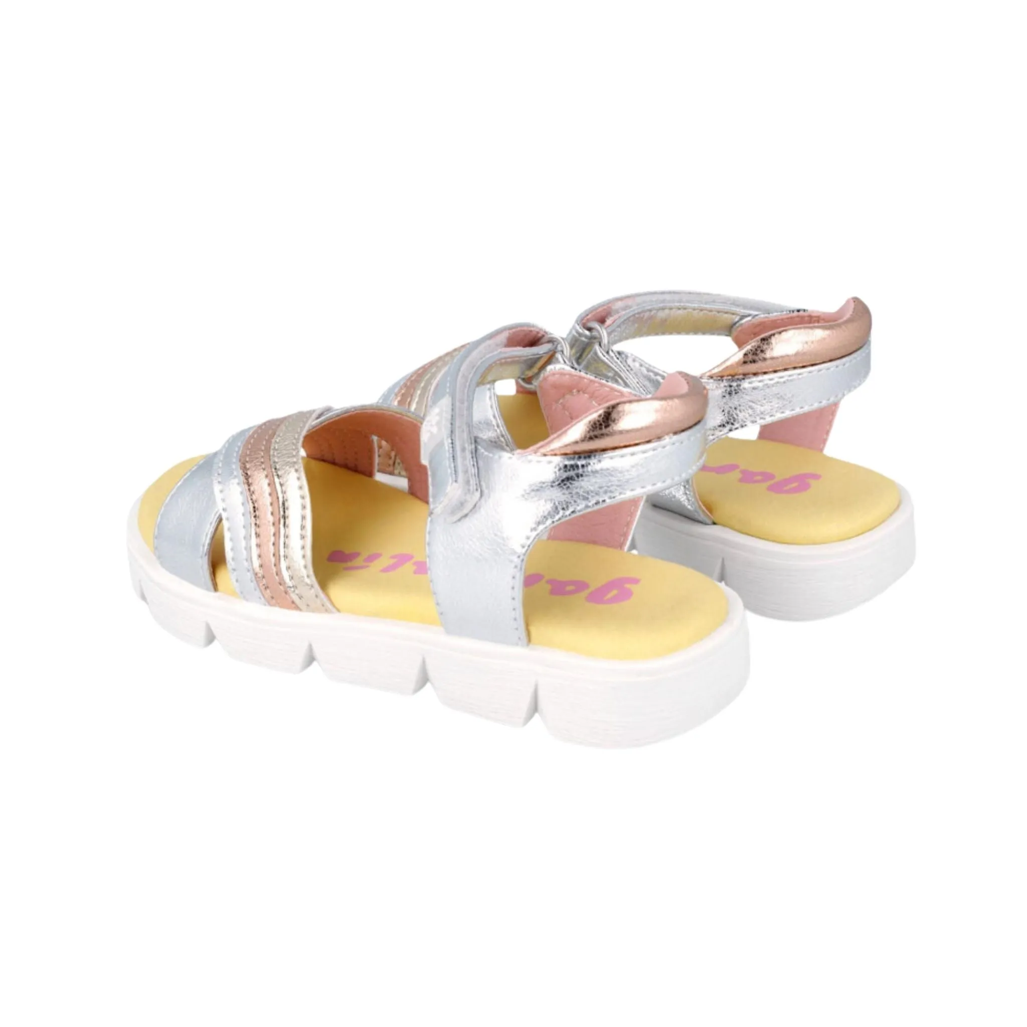 Metallic Trio Sandals