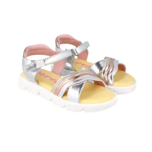 Metallic Trio Sandals