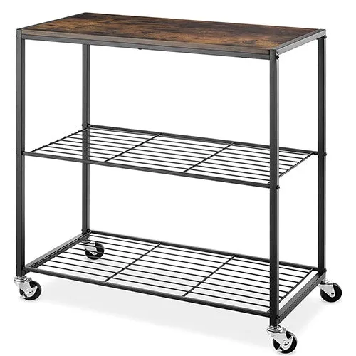 Modern Industrial 3-Tier Shelves