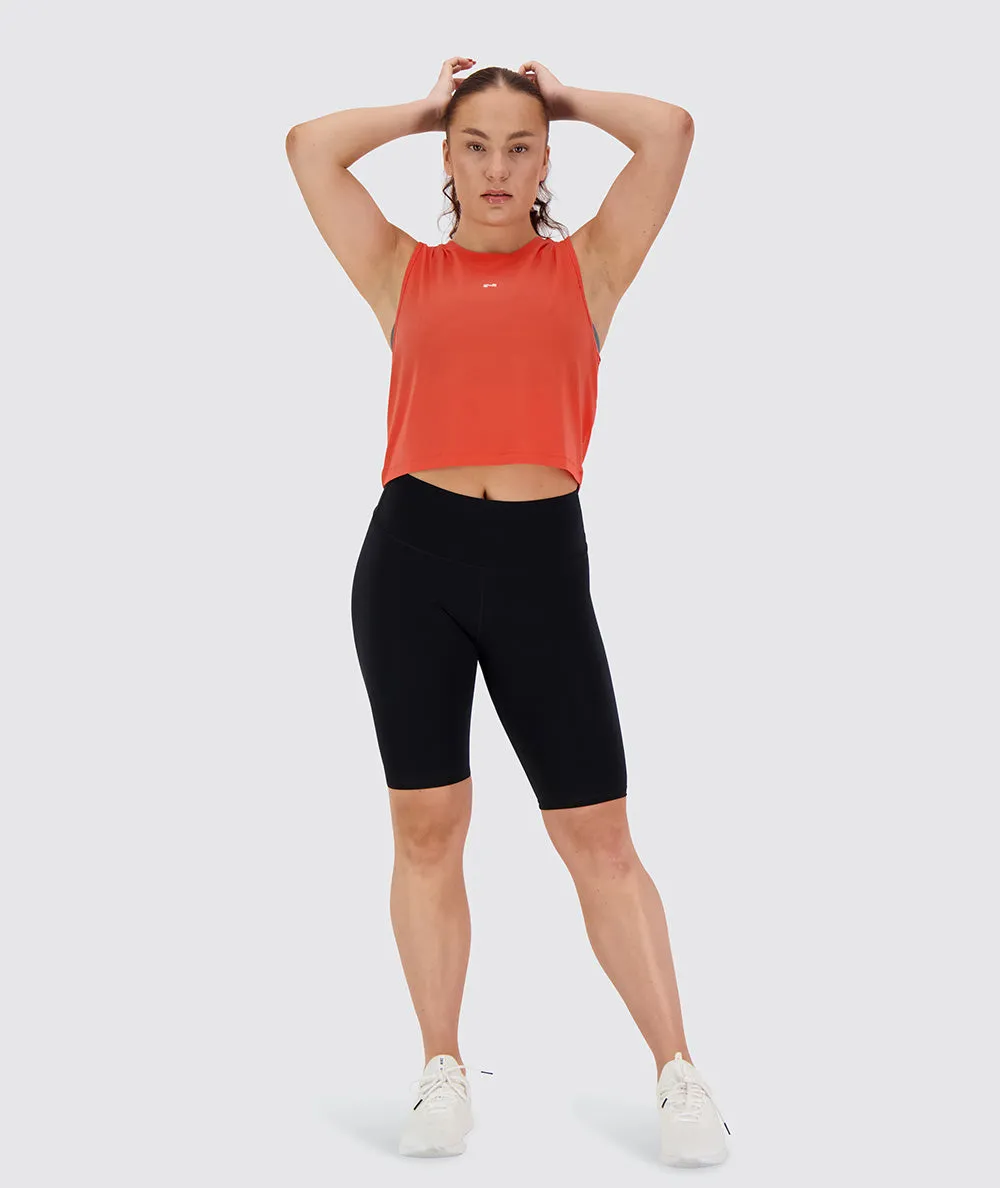 Muscle Crop Top (Poppy Red)