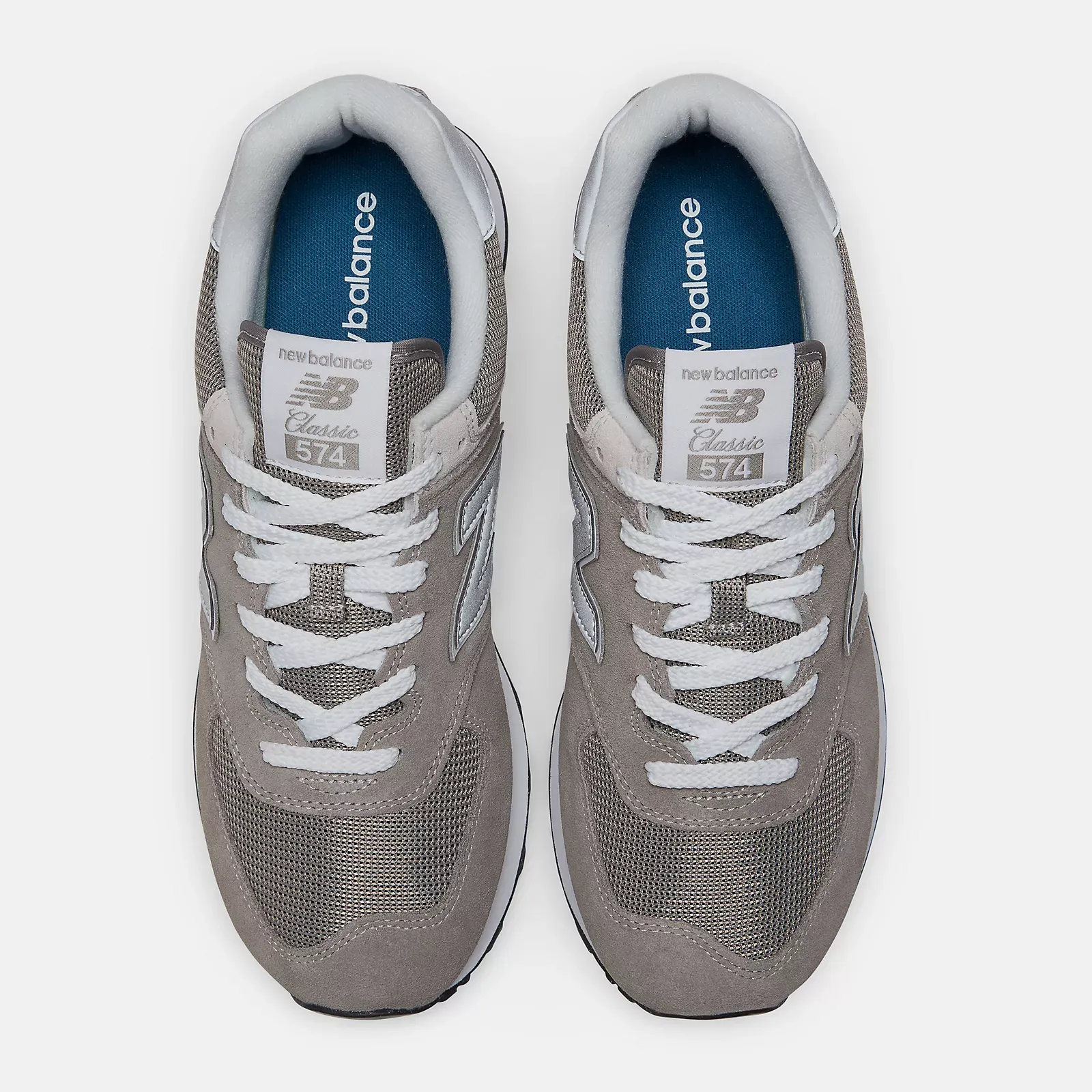 New Balance Men's 574 Core Shoes - Grey / White