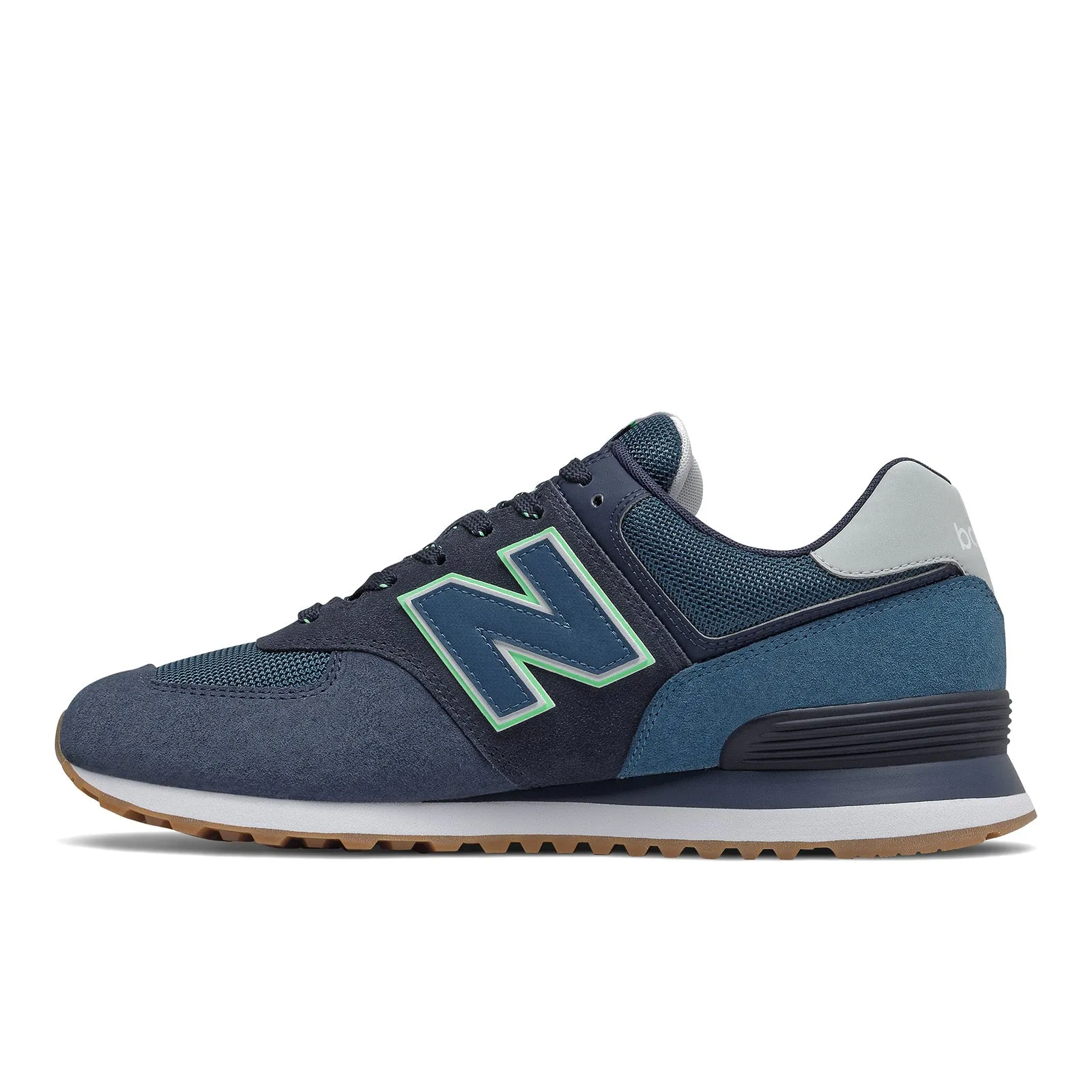 New Balance Men's 574 Shoes - Natural Indigo / Marblehead