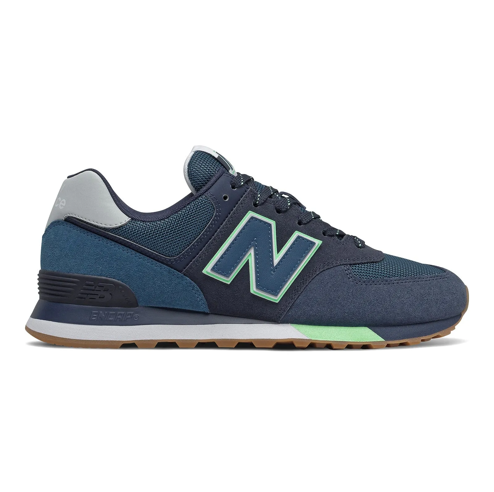 New Balance Men's 574 Shoes - Natural Indigo / Marblehead