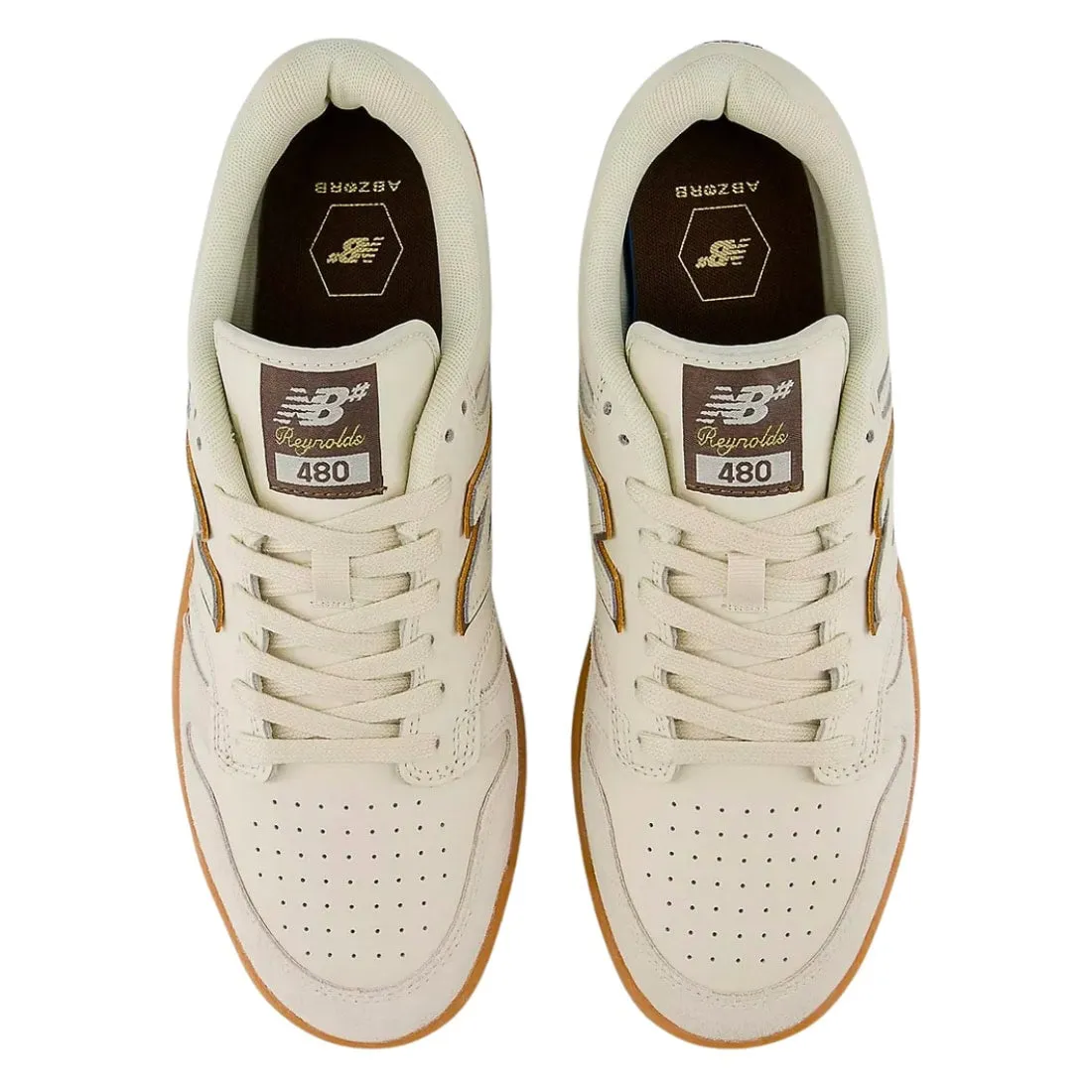 New Balance Numeric NM480 Andrew Reynolds Skate Shoes - Sea Salt/Brown Gum