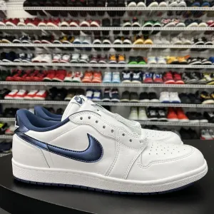 New Nike Air Jordan 1 Low Retro'˜85 Metallic Navy FB9933-141 Mens Size 12.5