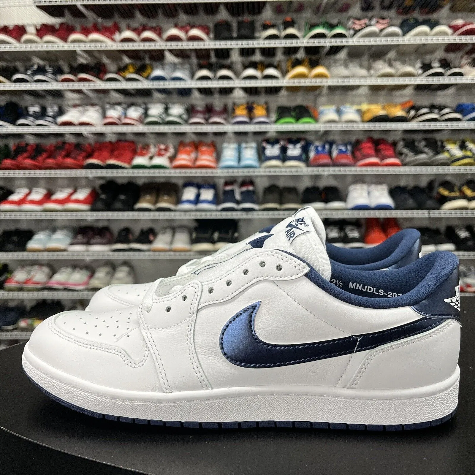 New Nike Air Jordan 1 Low Retro'˜85 Metallic Navy FB9933-141 Mens Size 12.5