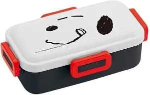 NEW Skater Ag  antibacterial fluffy lunch box 530ml snoopy face Japan New